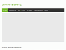 Tablet Screenshot of blomberg-ostfriesland.de